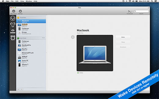 iNet Wake on Lan View
